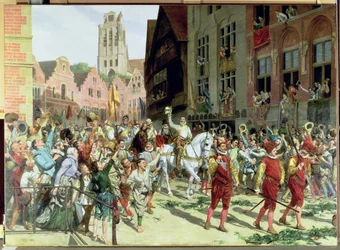 The Triumphal Arrival in Rotterdam of Prince Maurice of Orange-Nassau after the Battle of Nieuwpoort in 1600